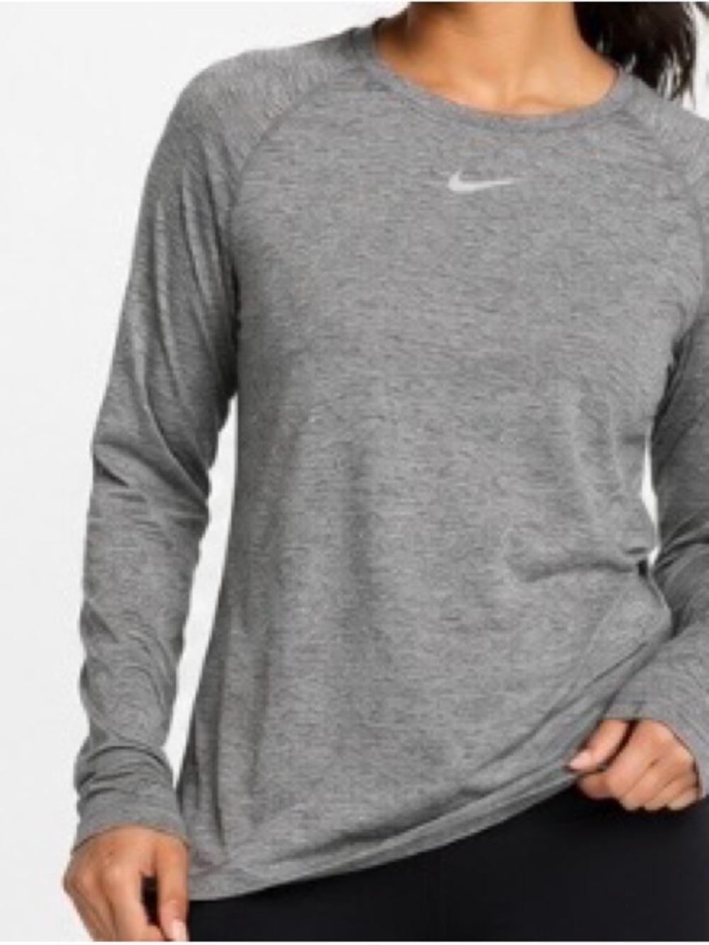 Nike Women’s Long-Sleeve Training Tee - Gray